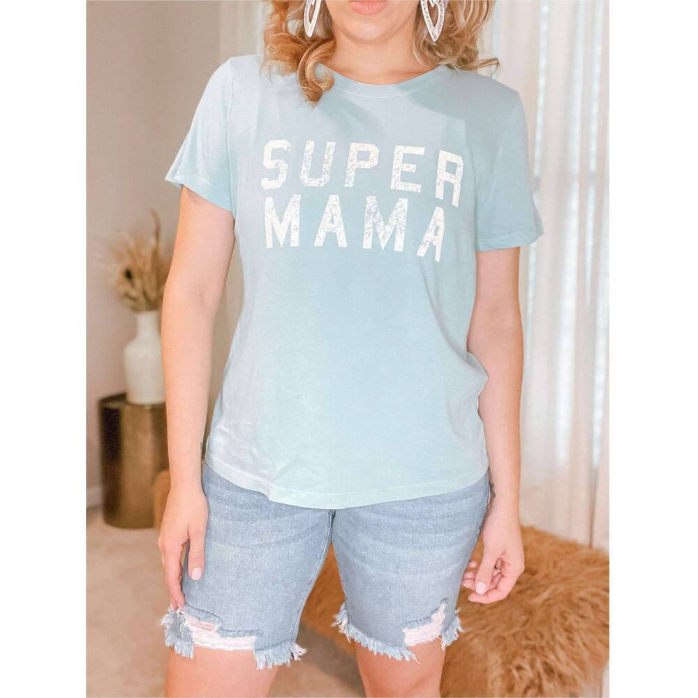 NEW PROMESA super mama tee in sage